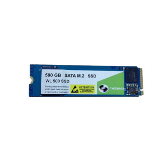 Накопитель SSD  500GB Mediamax M.2 2280 NVMe PCIe 3.0 x4 3D NAND TLC Blue (WL 500 SSD Blue) Refurbished наработка до 1%