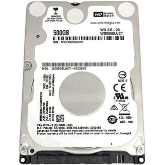 Накопитель HDD 2.5 SATA 500GB WD AV-25 5400rpm 16MB (WD5000LUCT)