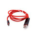 Кабель Extradigital USB-USB Type-C With LCD display, 1м Red (KBU1735)