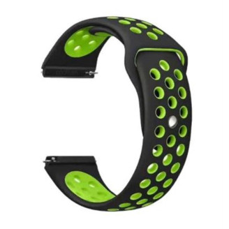 Ремешок BeCover Nike Style для Amazfit Stratos 1/2/2S/3/GTR 2/GTR 47mm/GTR Lite 47mm/Nexo/Pace Black-Green (705811)