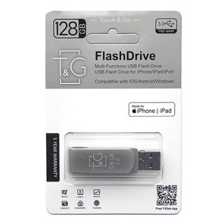 Флеш-накопитель USB3.0 128GB Lightning T&G 007 Metal Series (TG007IOS-128G3)