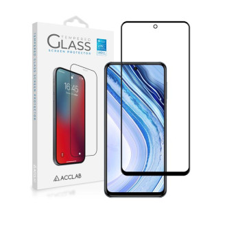 Защитное стекло ACCLAB Full Glue для Xiaomi Redmi Note 9 Pro/9 Pro Max Black (1283126508790)