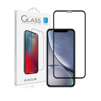 Защитное стекло ACCLAB Full Glue для Apple iPhone 11/XR Black (1283126508196)