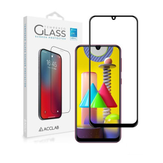 Защитное стекло ACCLAB Full Glue для Samsung Galaxy M31 SM-M315 Black (1283126508653)
