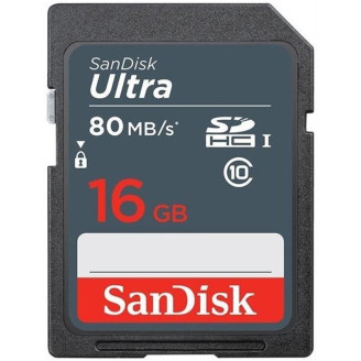 Карта памяти SDHC  16GB UHS-I Class 10 SanDisk Ultra (SDSDUNS-016G-GN3IN)