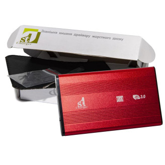 Внешний карман 1StCharger SATA HDD/SSD 2.5, USB 3.0, Red (HDE1STU2530BR)