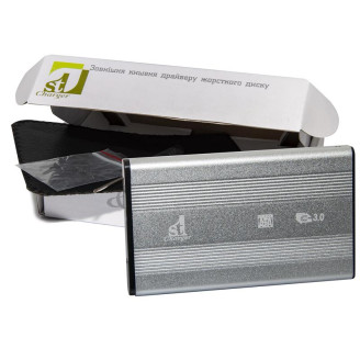 Внешний карман 1StCharger SATA HDD/SSD 2.5, USB 3.0, Silver (HDE1STU2530BS)