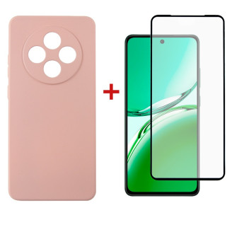 Чeхол-накладка Dengos для Oppo Reno 12 F/FS Pink (DG-KM-116) + защитное стекло