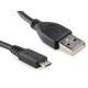 Кабель Cablexpert  USB - micro USB V 2.0 (M/M), 0.5 м, черный (CCP-mUSB2-AMBM-0.5M)
