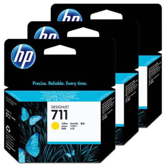 Картридж HP №711 DJ 120/520 (CZ136A) Yellow, Pack-3