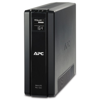 ИБП APC Back-UPS Pro 1500VA CIS, Lin.int., AVR, 3хSchuko, RJ-11, RJ-45, USB, RS232, пластик (BR1500G-RS)