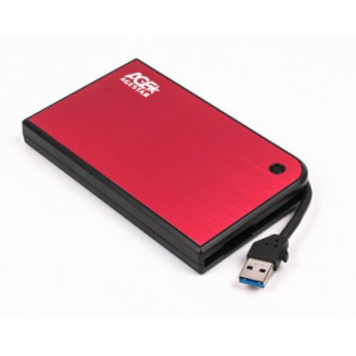 Внешний карман AgeStar для подключения SATA HDD 2.5, USB 3.0, Red (3UB2A14)