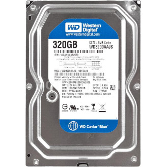 Накопитель HDD SATA  320Gb WD, 8Mb, Caviar Blue (WD3200AAJS) Refurbished