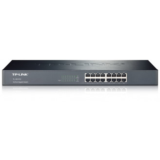 Коммутатор TP-Link TL-SG1016 (16хGE, металл, монтаж в стойку)