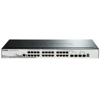 Коммутатор D-Link DGS-1510-28P 24x1G PoE, 2xSFP, 2xSFP+ 10G, SmartPro