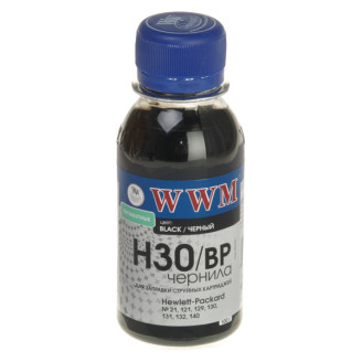 Чернила WWM HP C8767/C8765/C9362 (Black Pigmented) (H30/BP-2) 100г