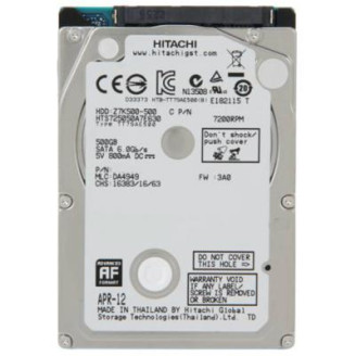 Накопитель HDD 2.5 SATA  500GB Hitachi (HGST) Travelstar Z7K500 7200rpm 32MB (HTS725050A7E630) Refurbished