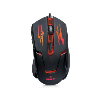 Мышь REAL-EL RM-520 Gaming Black USB