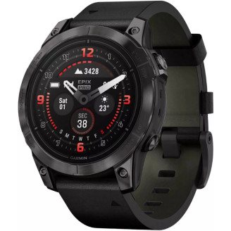 Смарт-часы Garmin Epix Pro Gen 2 47mm Sapphire Carbon Gray DLC Titanium with Black Band (010-02803-54)